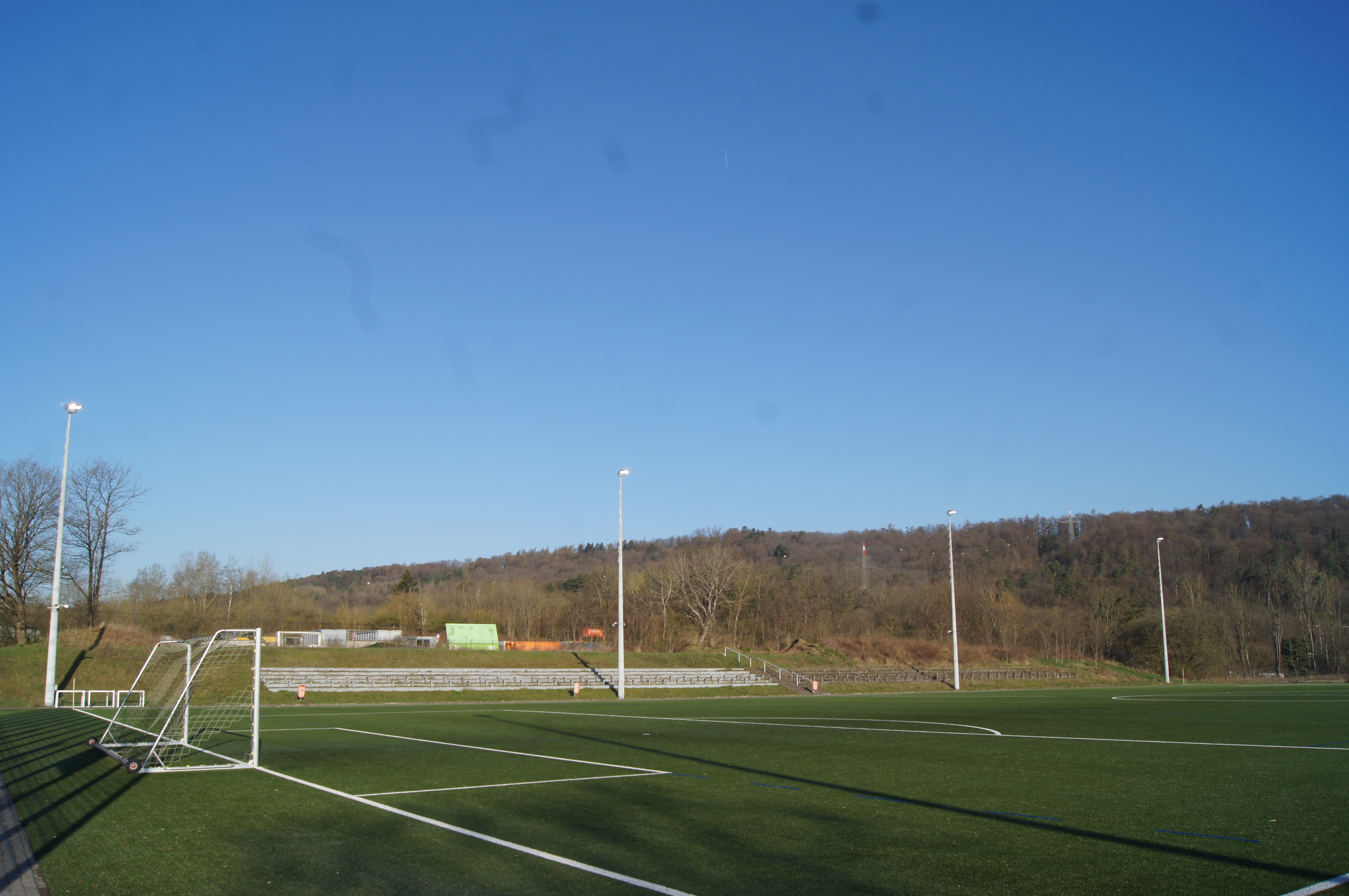 Sportanlage von der Seite